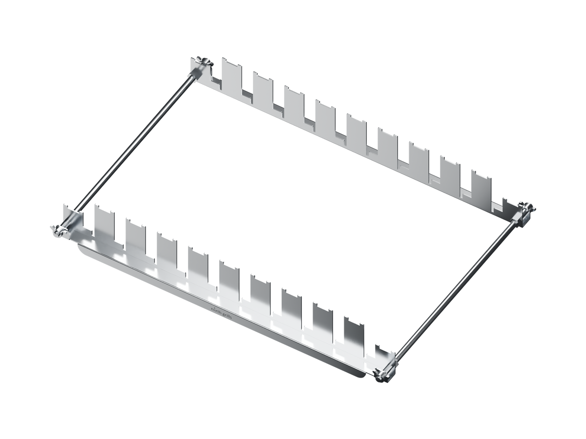 Removable height stand with North Grills laser etching
